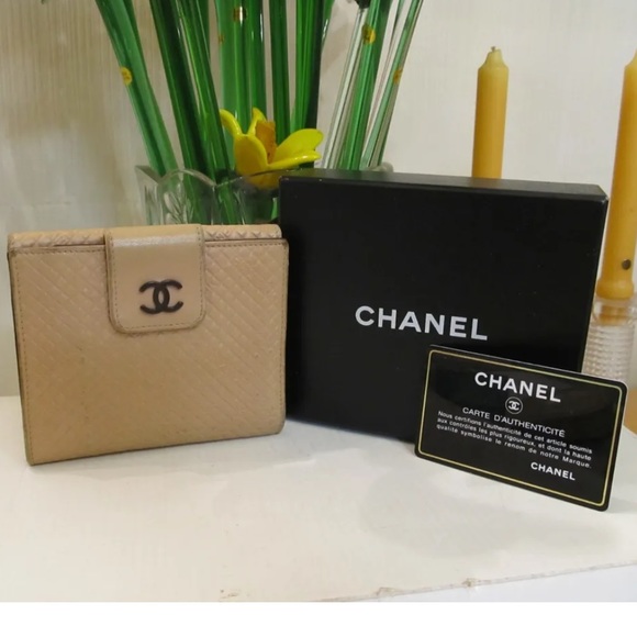 CHANEL Handbags - CHANEL Micro Chocolate Bar CC Logo Leather BiFold Coin Wallet  w/ Box